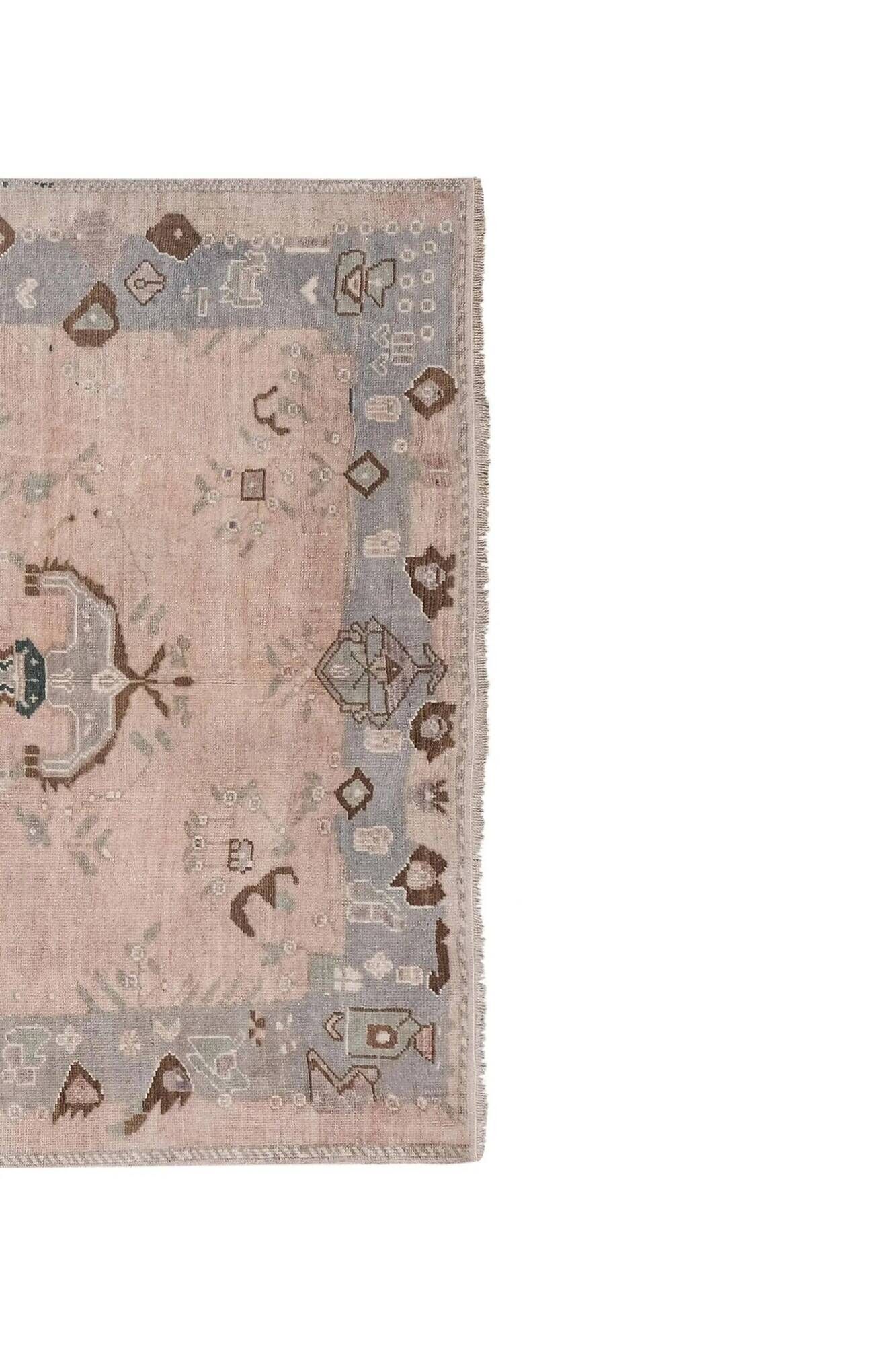 Vintage Turkish handmade rug 155x253 cm