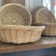 Lot of 5 round baskets