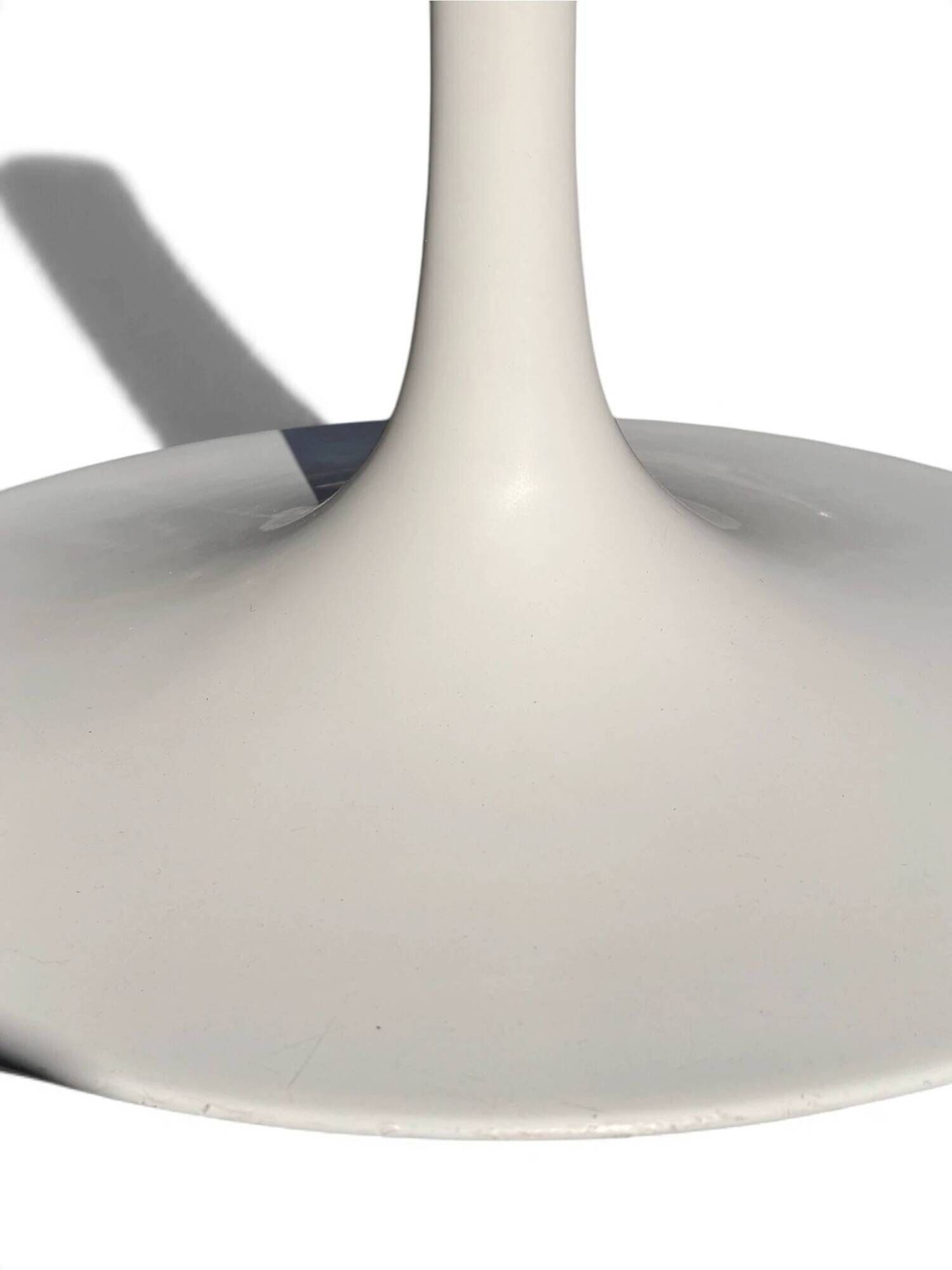 Eero Saarinen Tulip chair Knoll, aluminium base, blue cushion