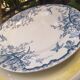 7 plates in earthenware with bird motifs by Lunéville