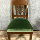 series of 4 Empire era chairs circa 1810 mahogany