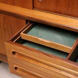 Enfilade haute scandinave édition Samcom en teck, 1960