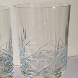 Five timpani glasses with vintage crystal stars