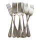 Set de 8 fourchettes en métal argenté sfam