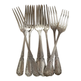 Set of 8 forks in sfam silver metal