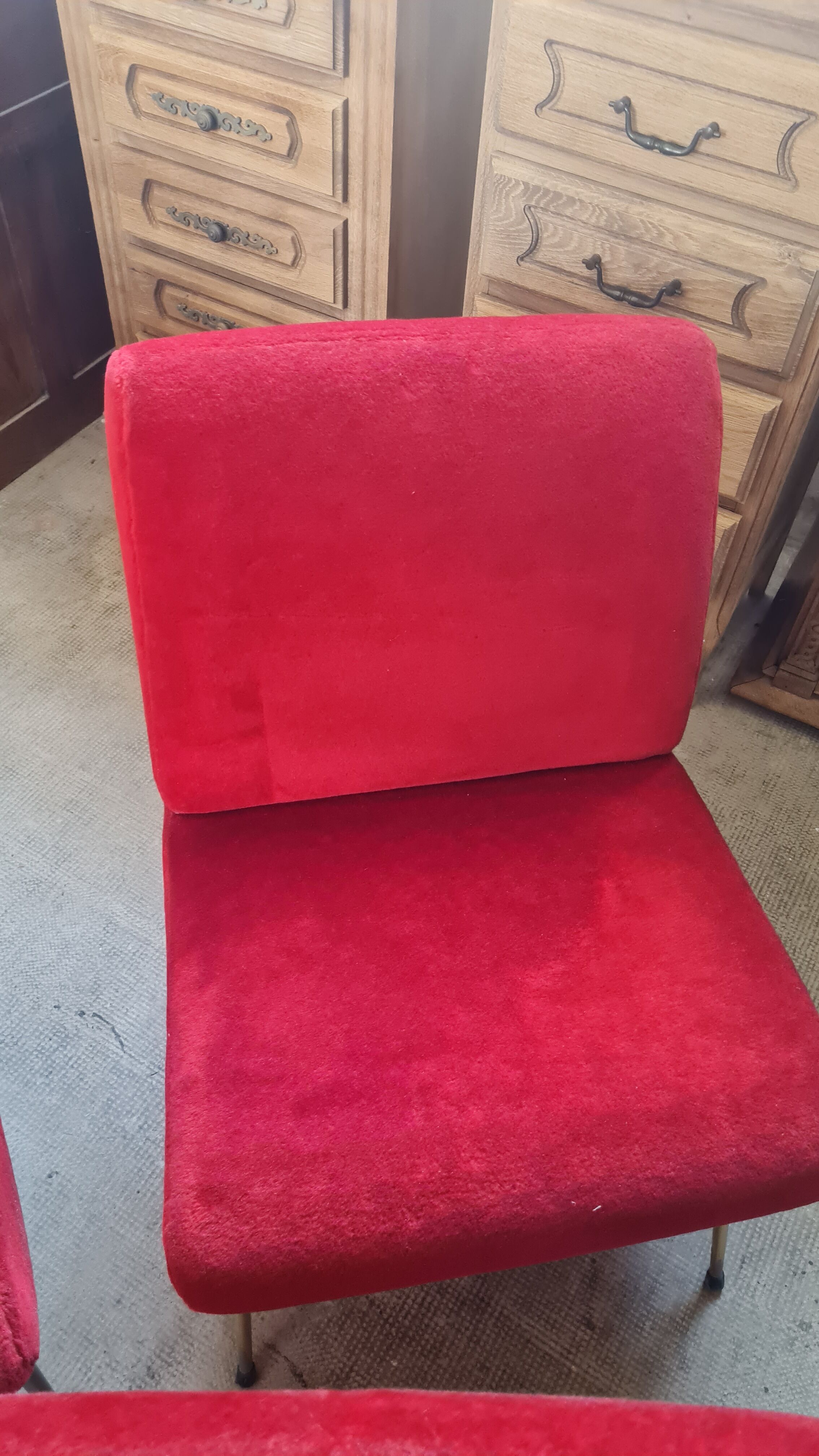 Trio of vintage armchairs edition pelfran year 1960