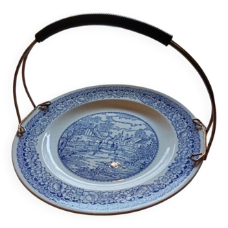 Blue pattern flat plate Very good condition