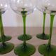 White wine glasses in crystal.