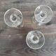3 small antique glasses from the late 19th century, absinthe type / Napoleon III