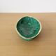 Vintage cup in malachite and brass