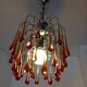 Paolo venini chandelier, murano 70 with large drops