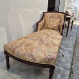 Chaise longue decorated with butterflies in Louis XVI style from the Napoleon III period