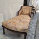 Chaise longue decorated with butterflies in Louis XVI style from the Napoleon III period