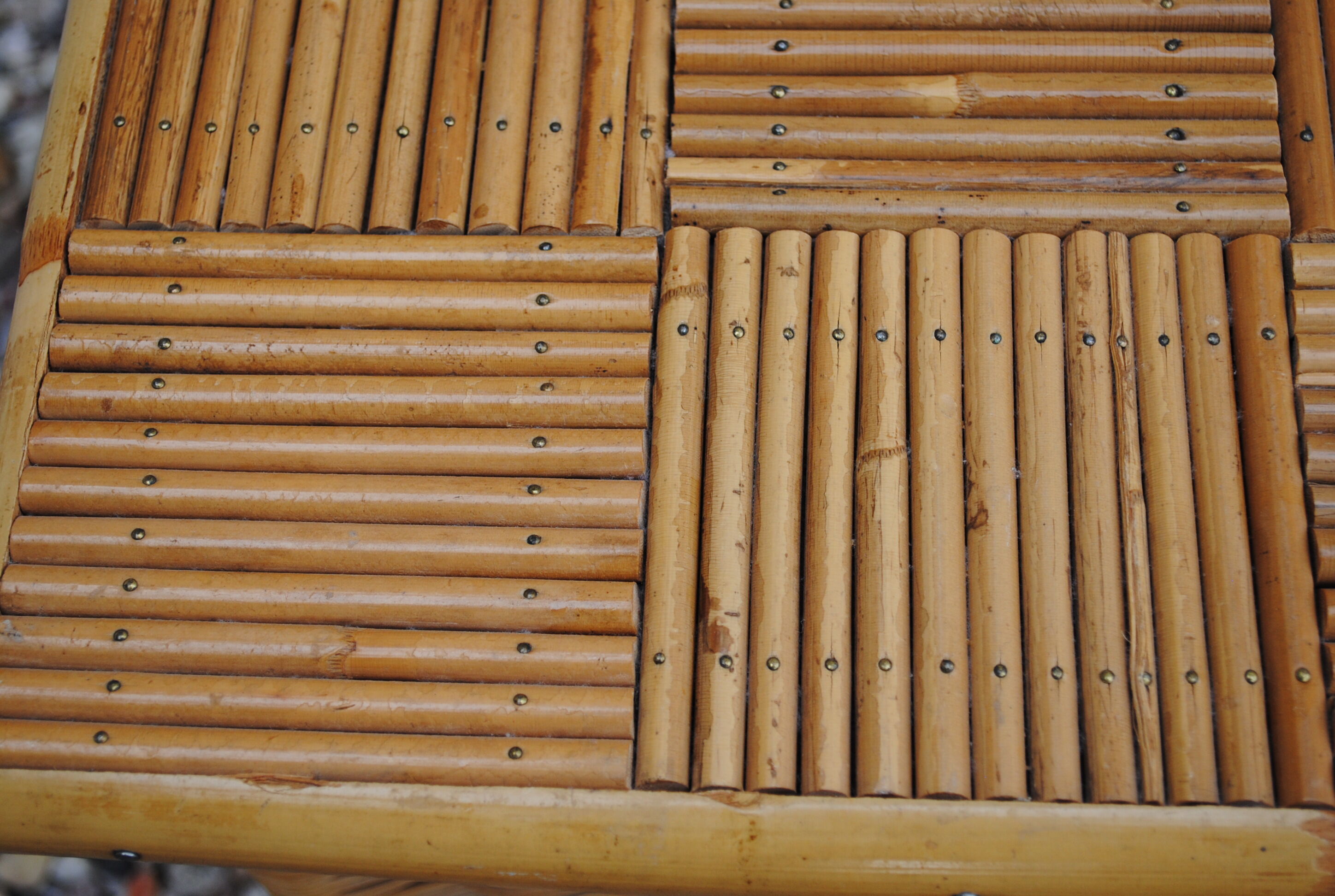 Vintage rattan nightstand
