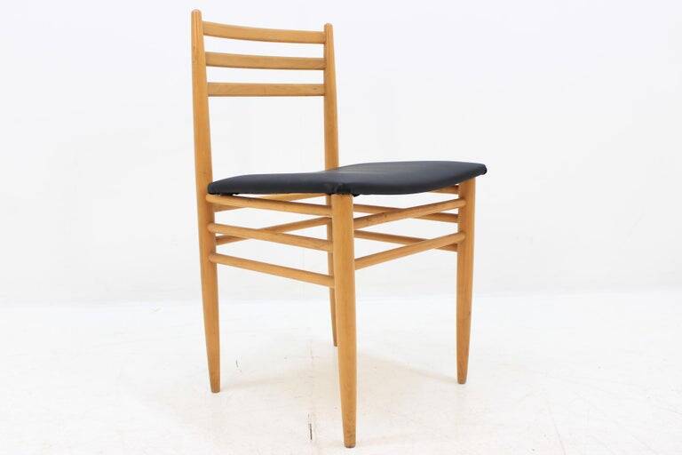 Set of Four Midcentury Dining Chairs, Scandinavian Design, 1970s
