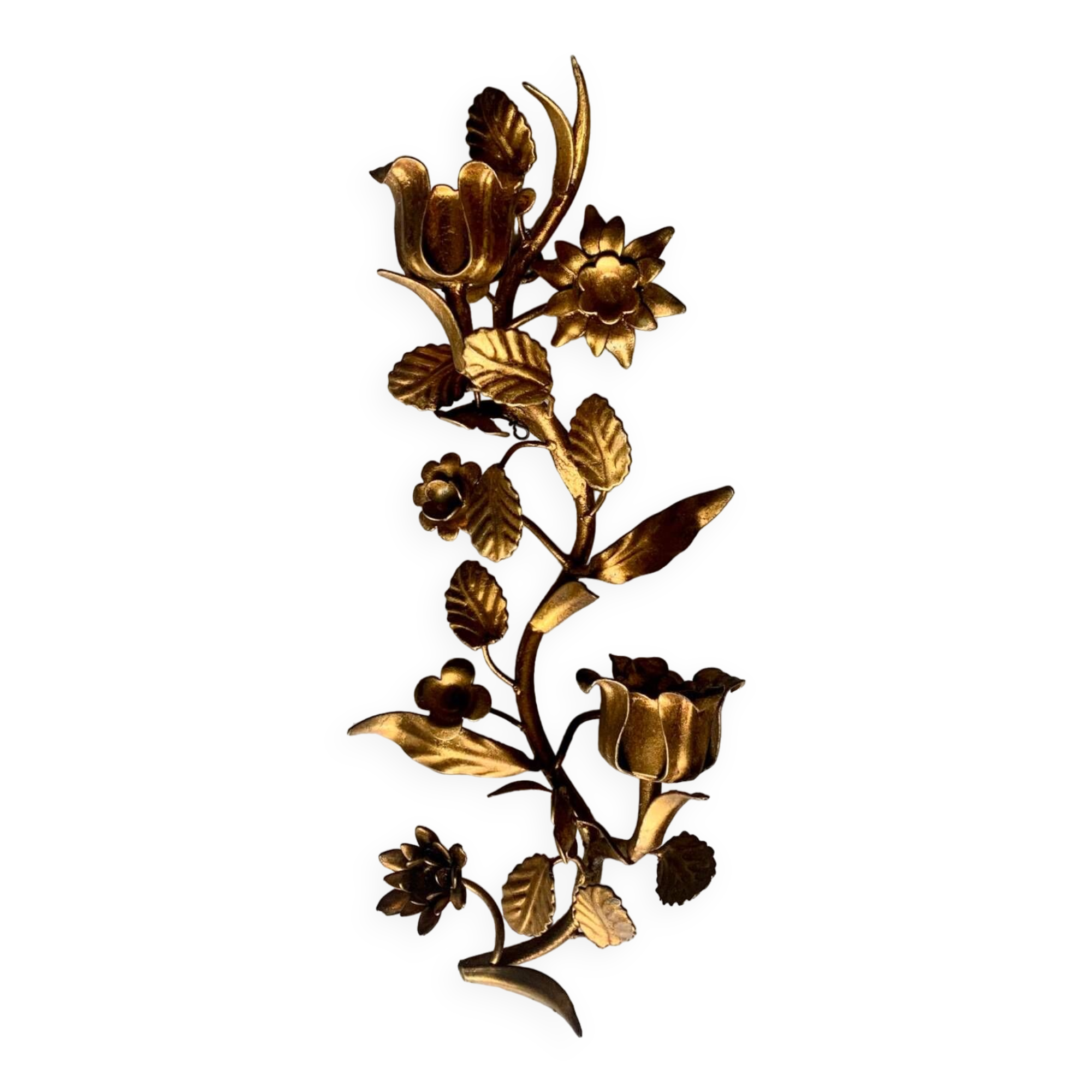 70s wall candle holder