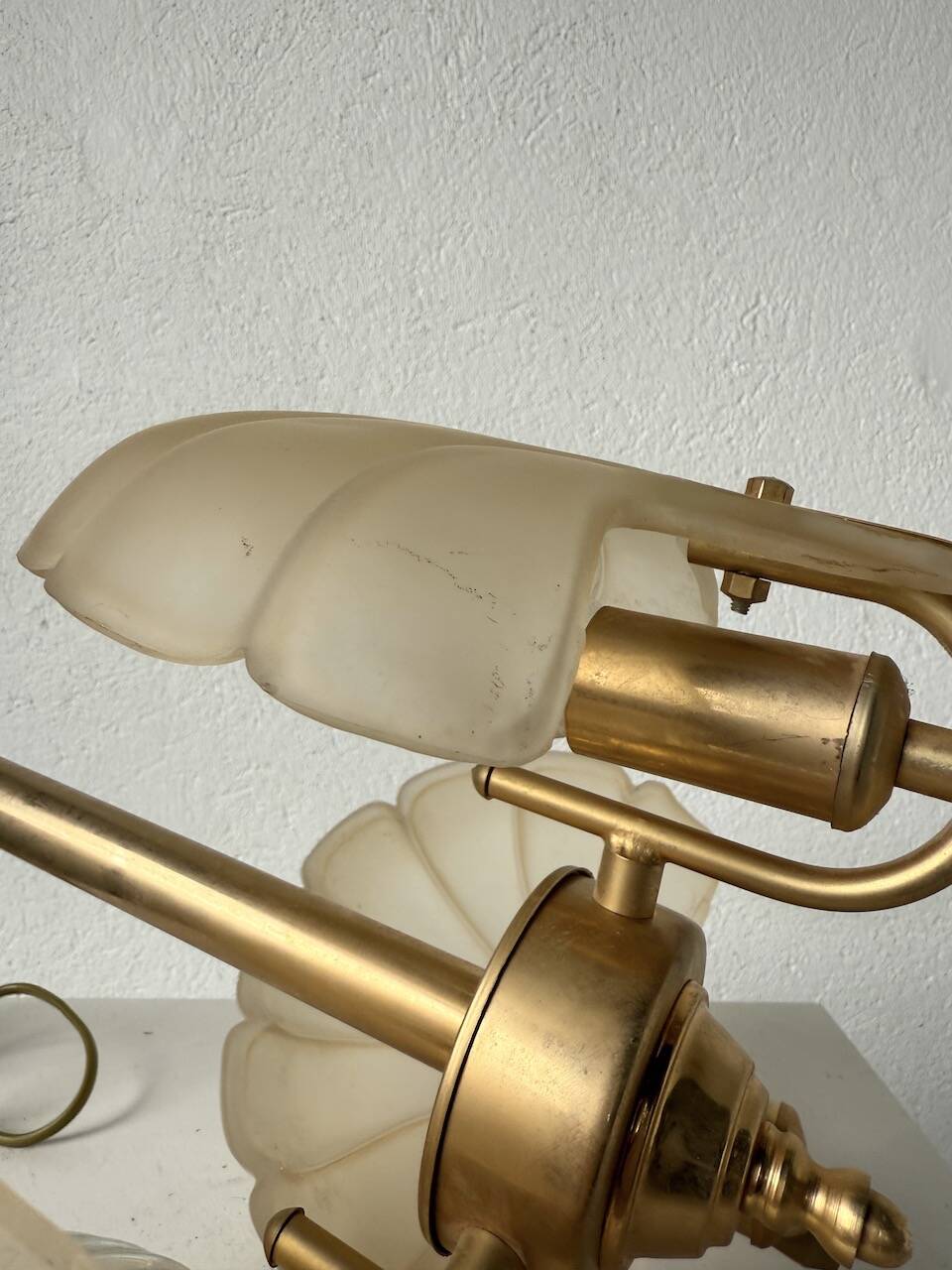 Shell and brass chandelier from the 70s