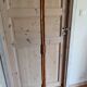 Pied de lampadaire tripode en bambou et rotin