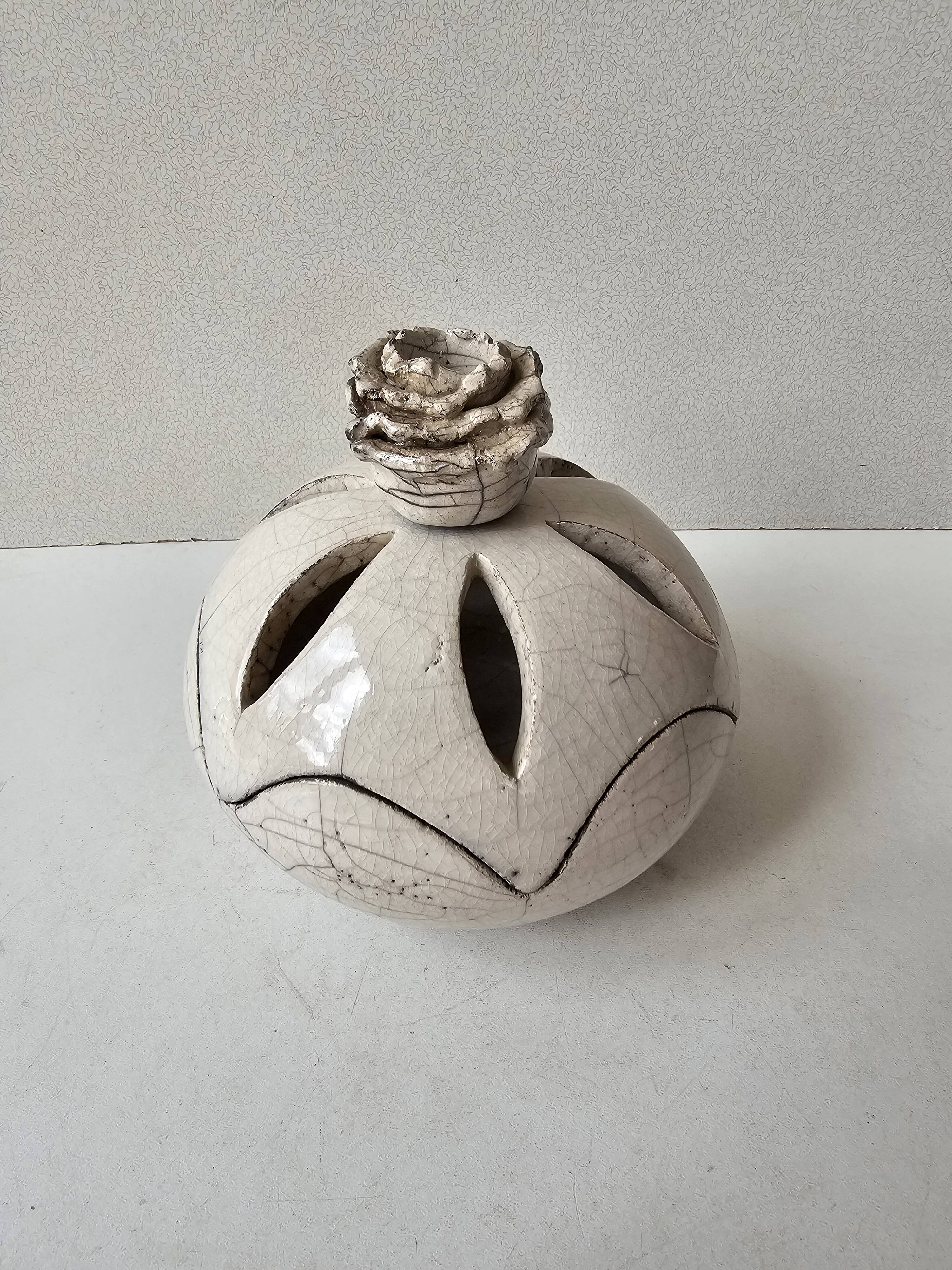 Photophore Secret box in ceramic Raiku signed M