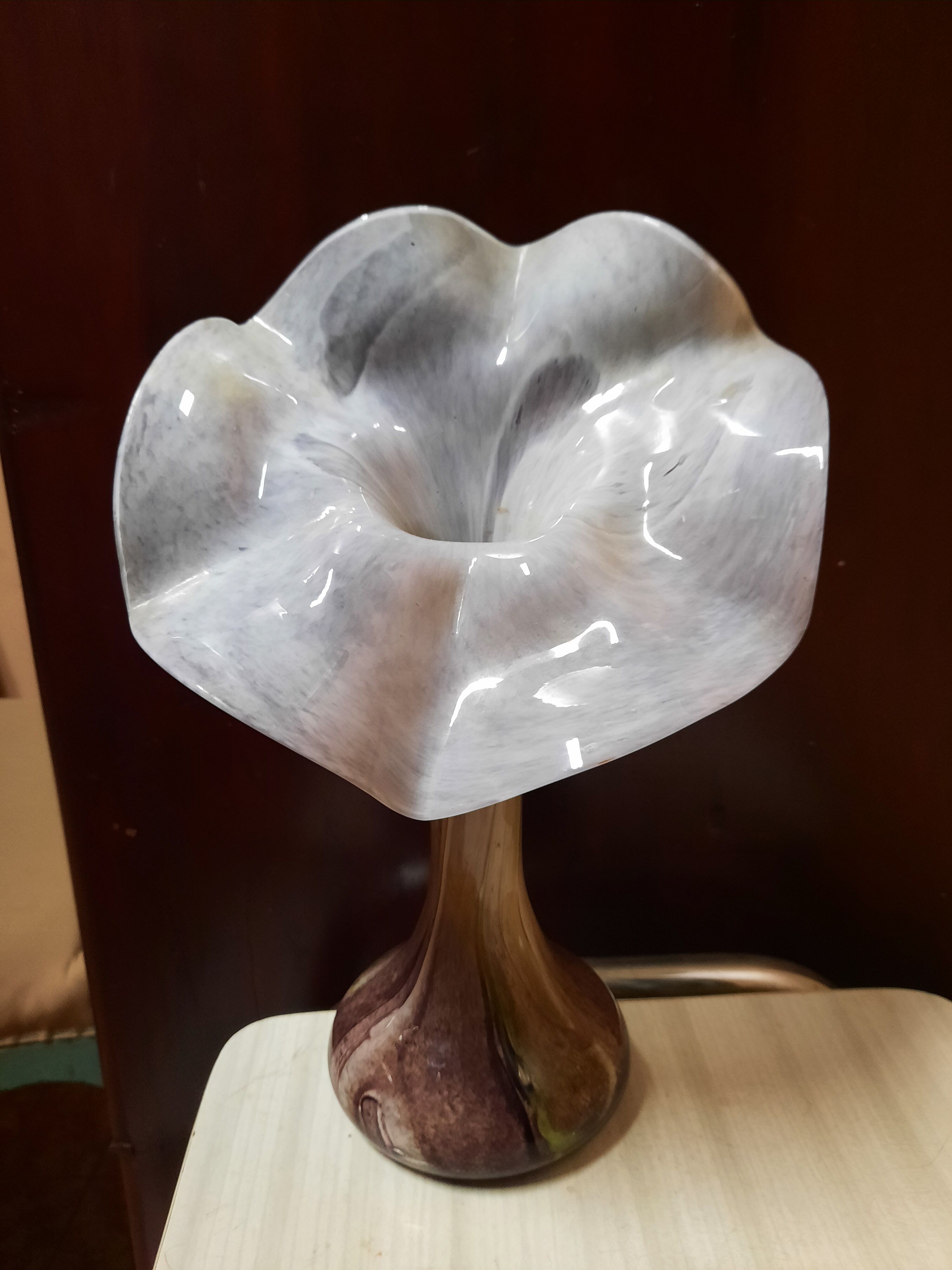 Murano colored glass vase