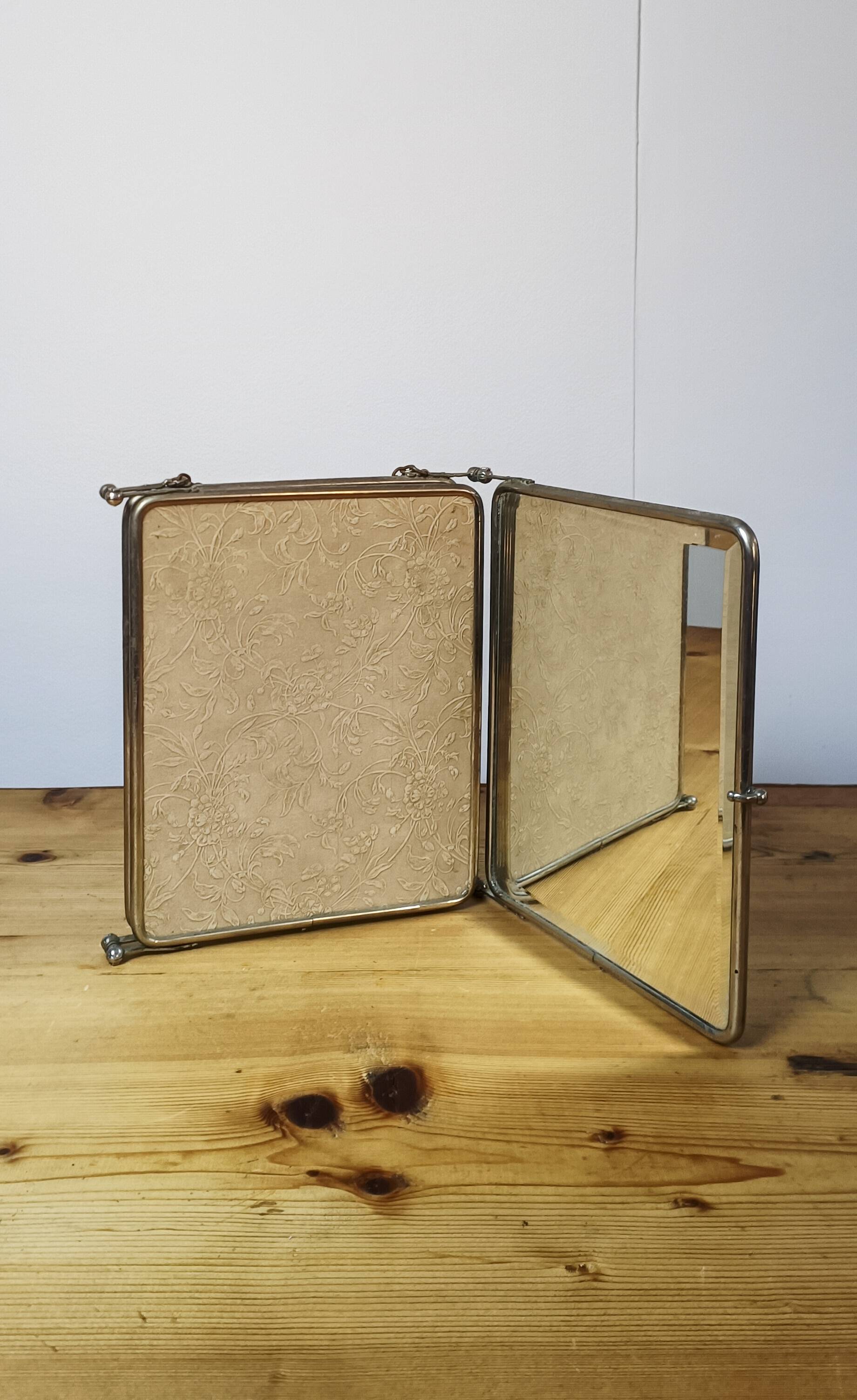 Large triptych mirror