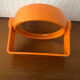 Orange plastic makeup mirror Vintage year 70