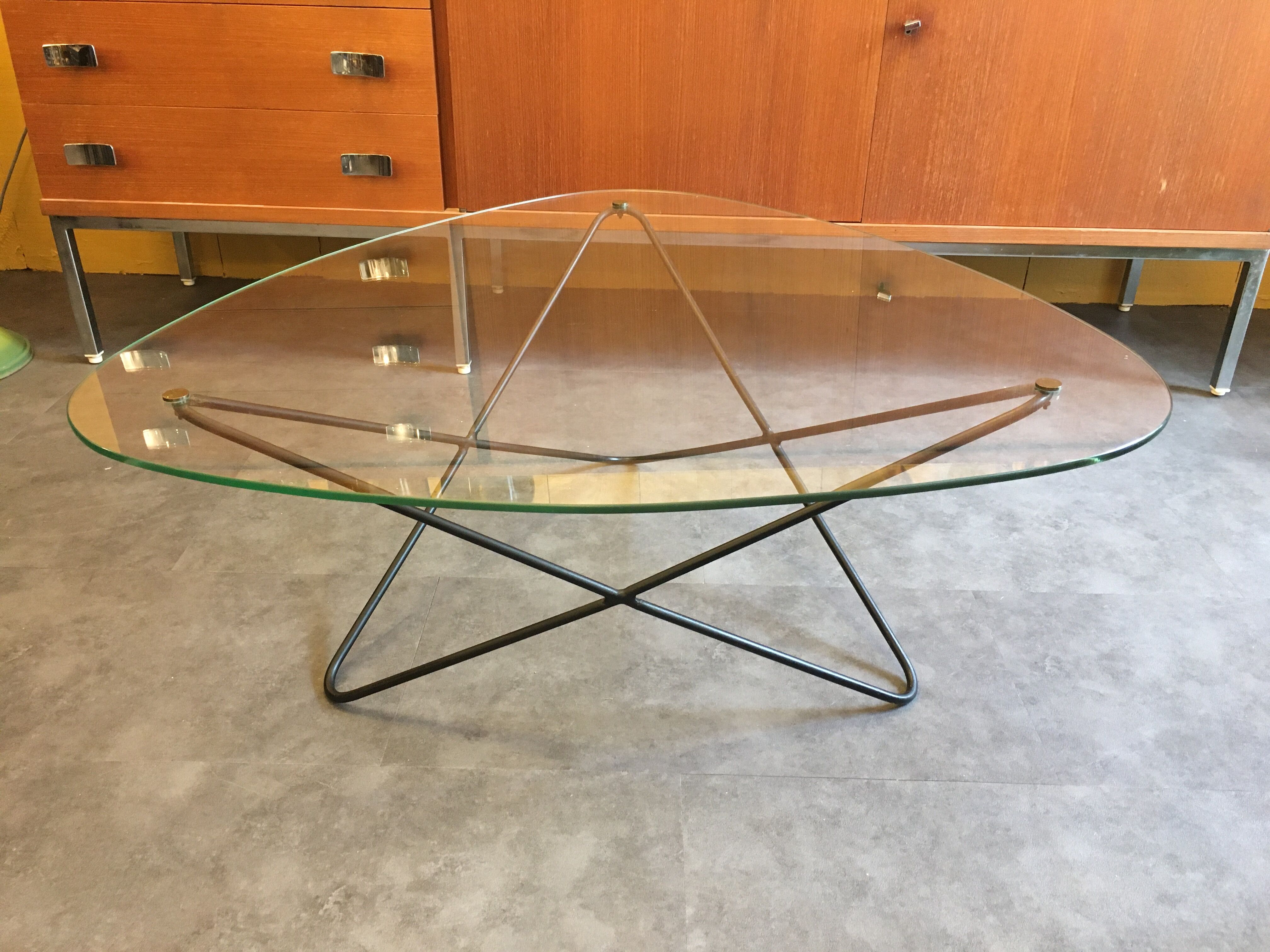 Table basse Jasmin, de F.Lasbleiz, Airborne, circa 1950