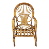 Fauteuil rotin 60'