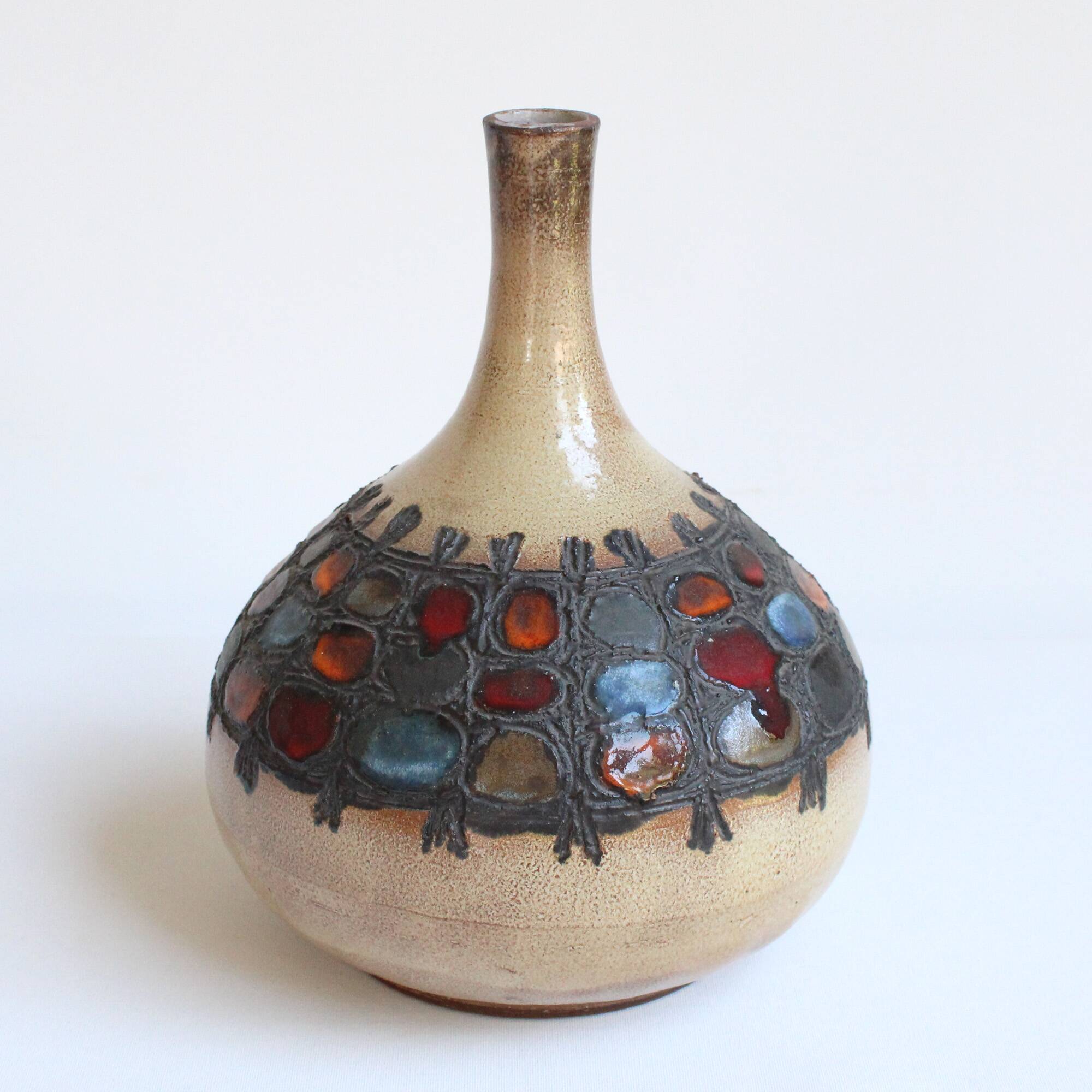 Brutalist Fig Vase 1960s - Perignem