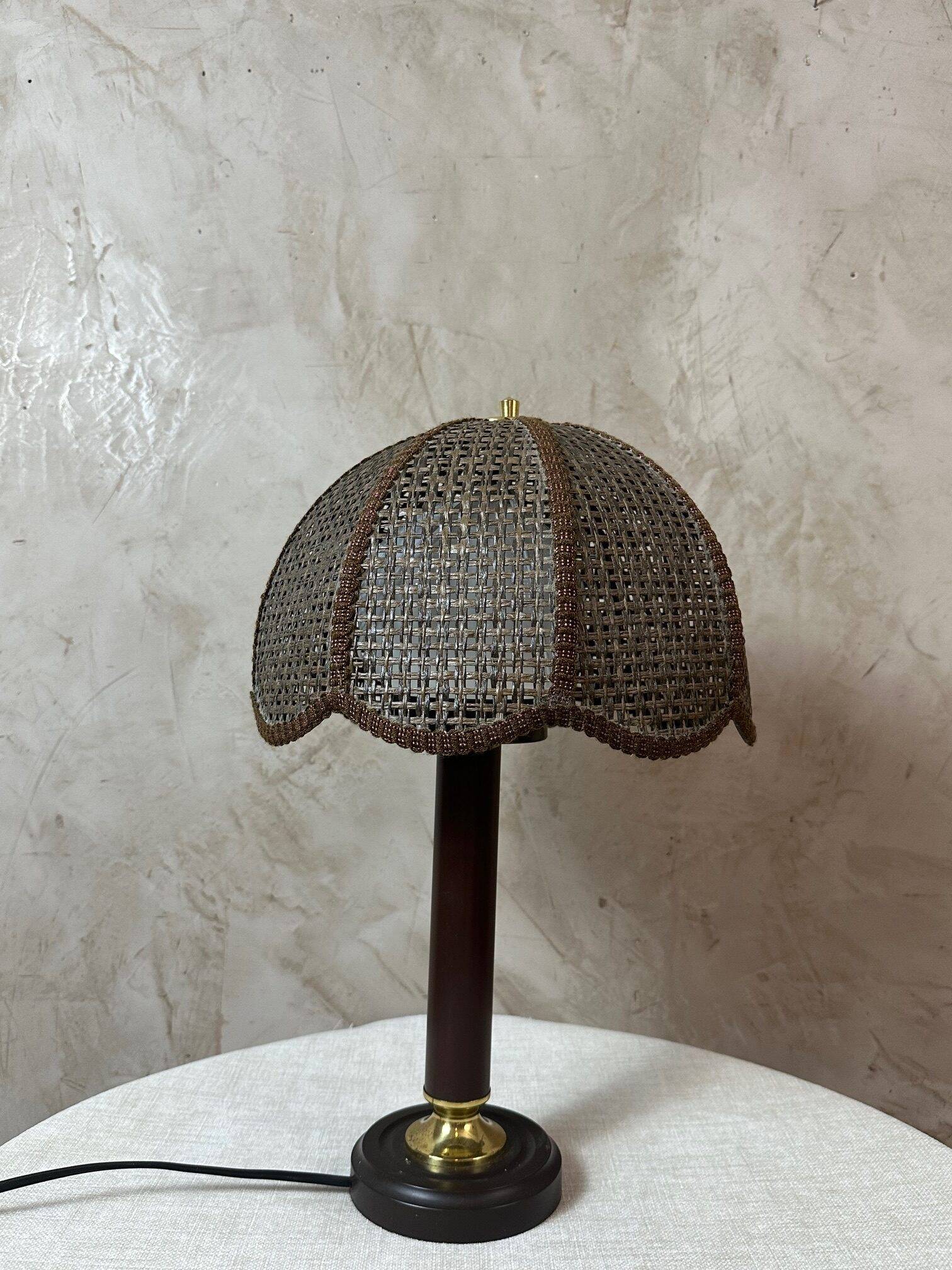 Cane lampshade