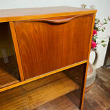 Mid century retro vintage teak cocktail bar display cabinet 1960