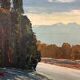 Painting “River in the Alps”, Oil on cardboard.