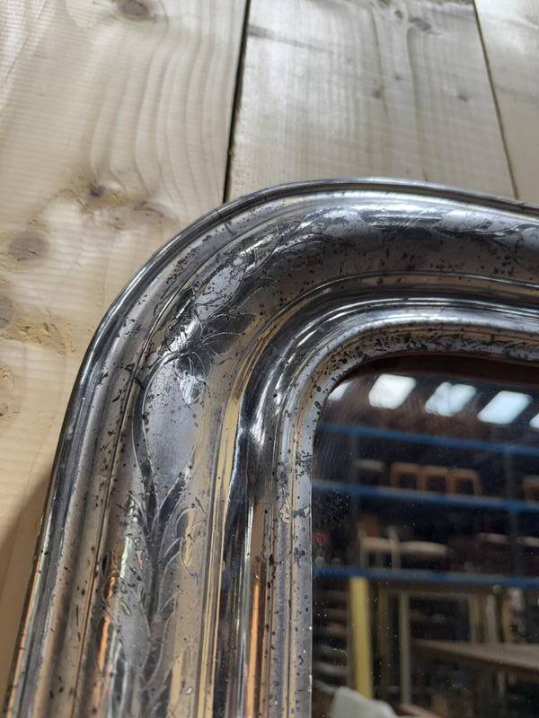 Miroir époque Louis Philippe argenté