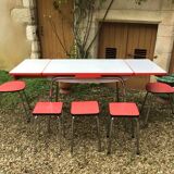Set Table & Chairs & Kitchen Stools in Formica