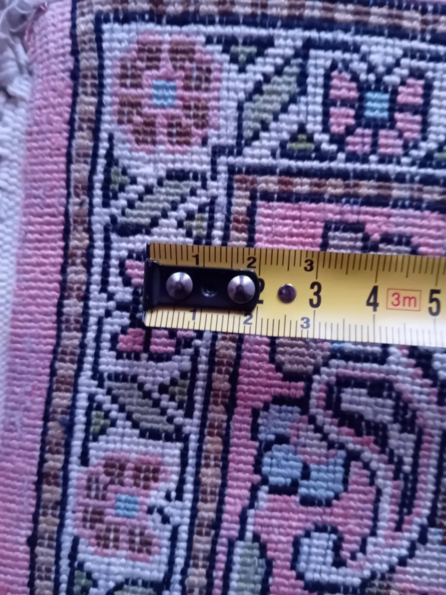 Handmade silk cashmere rug 155x92cm