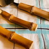 Set of bamboo cutlery
