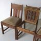 4 Arts & Crafts oak dining chairs | 1910s