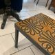 Table basse vintage ceramique circa 1970