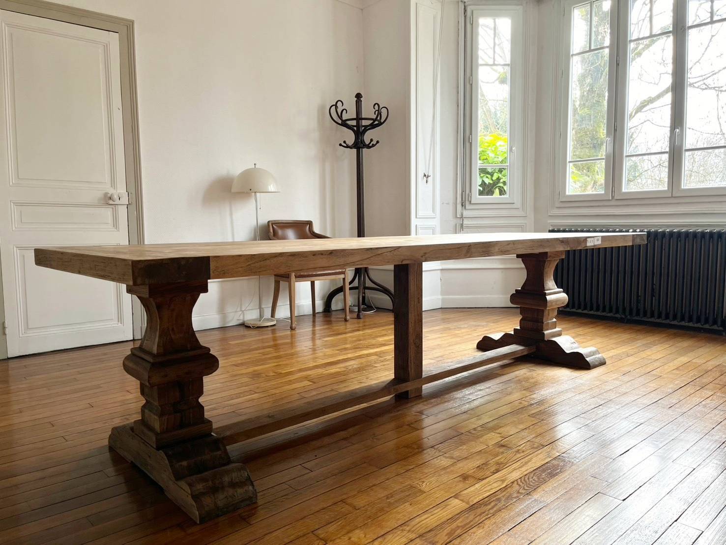 Monastery table Spirito in solid oak - length 280 cm