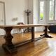 Monastery table Spirito in solid oak - length 280 cm