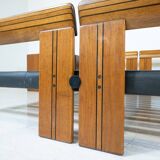 Artona Bed by Afra and Tobia Scarpa for Maxalto, with Matching Nightstands, Italy, 1970s