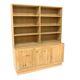 Oak chest of drawers-bookcase, Sweden, 1960