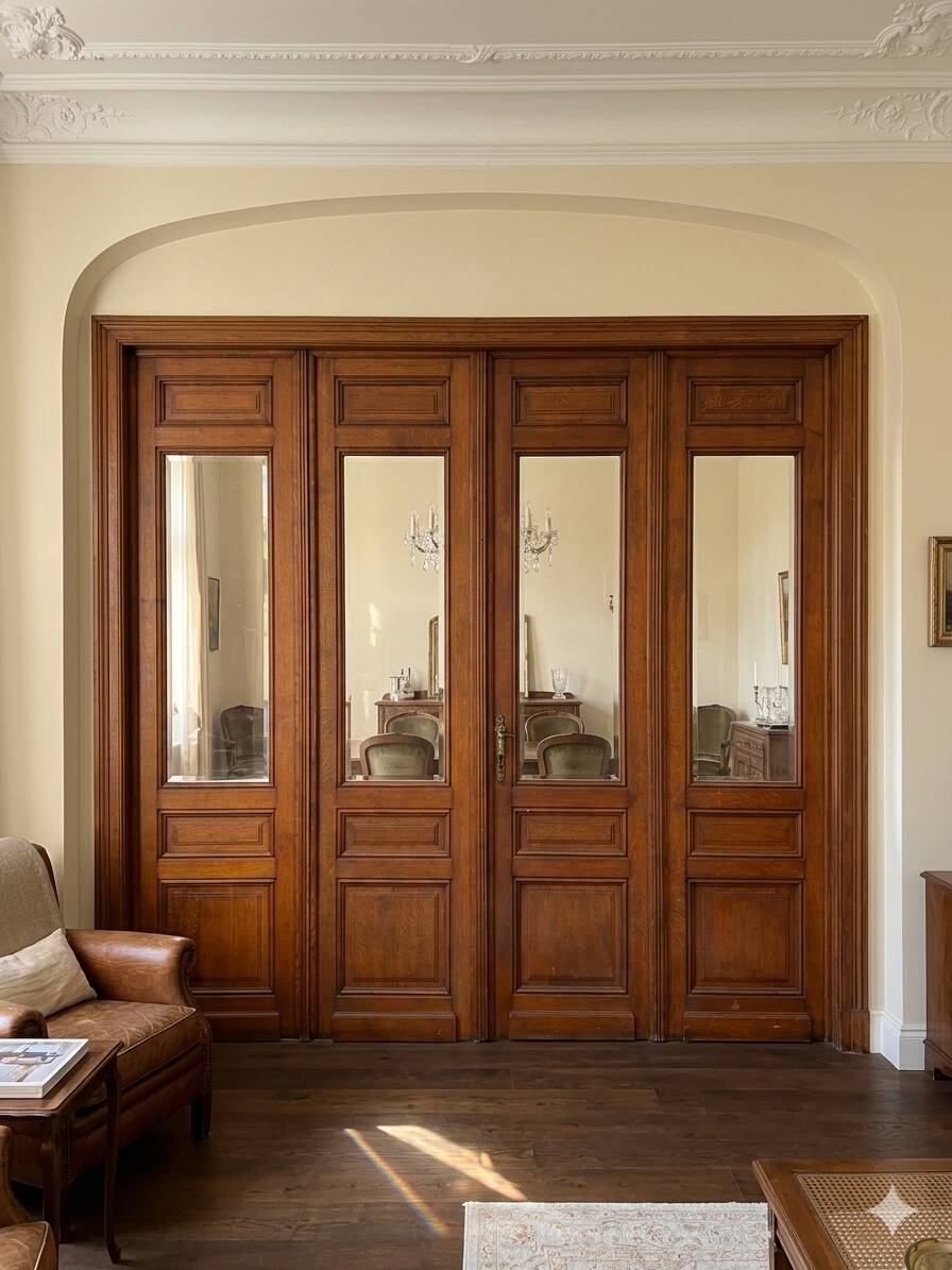 4 solid oak partition doors (high quality)