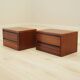 Set of two wall cabinets, Danish design, 1970s, production: Denmark