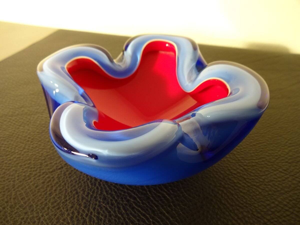 Italian Murano Glass Ashtray, 1960s