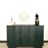 Art Deco buffet green and black