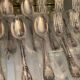 12 large spoons 12 forks silver metal Christofle Marly in blister