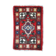Vintage persian hamadan handmade carpet 1.3' x 1.9' (40cm x 59cm) 1970s, 1c762