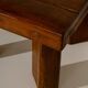 Brutalist Solid Oak Side Table with Wooden Pins, 1960s