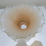 Old vintage opaline pink light orange shade